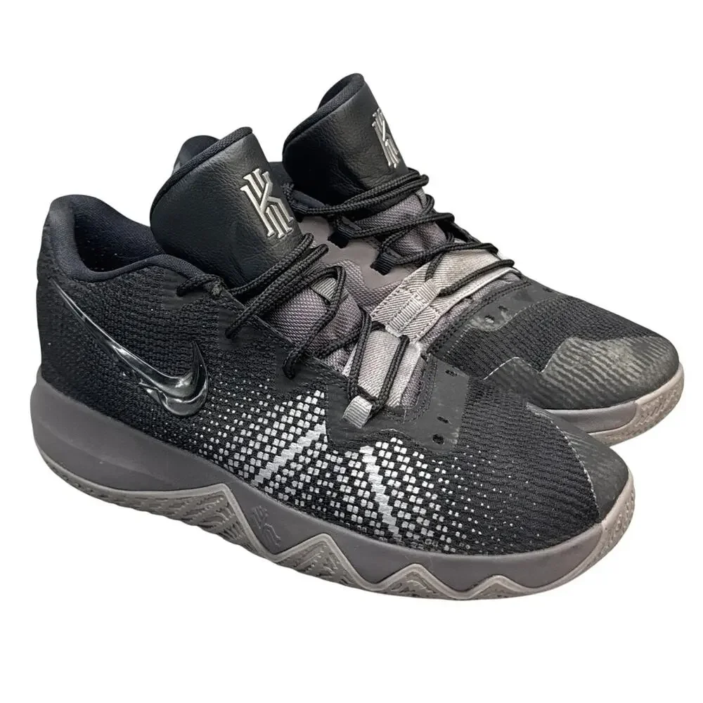 Nike Kyrie Flytrap Black Thunder Grey Basketball Boys Sneakers Youth Size 7